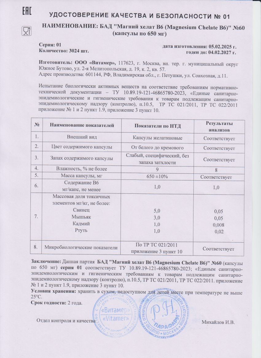 Паспорт №022025